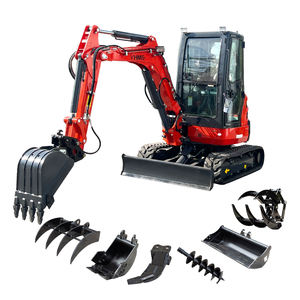 Mini 3,5 ton micro-graafmachine EPA-motor gratis verzending 3 ton hydraulische aanbouwdelen kerncomponenten motorpomp kleine landbouwgraafmachine - Product Image 1