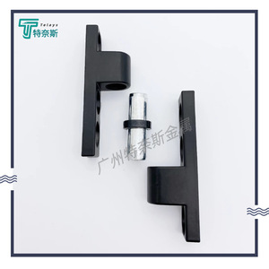 CL215 Black Zinc Alloy H Type <b>Hinge</b> 3 Hole <b>180</b> <b>Degree</b> Opening For Electrical Boxes And Cabinets - Product Image 2