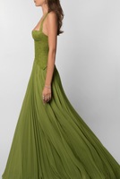 Nouvelle Robe Longue Plissée à Bretelles pour Femme, Style Européen et Américain, Hiver 2026, Sexy, Dos Nu, Col Bas, Taille Haute