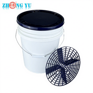 Seau de lavage auto écologique personnalisé de 5 gallons en PP durable avec filtre anti-grains, seau de lavage de 20 L avec couvercle - Product Image 1