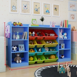 Armario de gran capacidad para niños, estante de almacenamiento de juguetes, armario de ropa para niños, estantería de cohete - Product Image 5