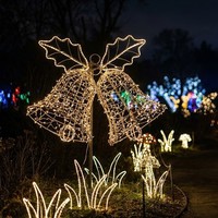 Große interaktive Laternen-Dekoration für Freizeitparks zur Weihnachtszeit – für den Innen- und Außenbereich, Themenpark-Lichtshow