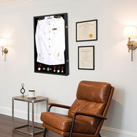 37x26 pouces grand uniforme militaire ombre boîte vitrine serrure armée marine Air Force médaille ruban cadre Photo cadre animaux