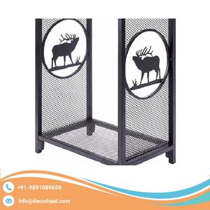 High Quality Large Metal Wooden <b>Log</b> Storage Rack Hand-Crafted Unique Latest Wholesale Indian Manufacturer's Most Selling Item - Product Image 3