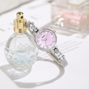 Montre bracelet de luxe pour femme, avec un design haut de gamme, mouvement à quartz, compacte, en acier inoxydable, étanche - Product Image 3