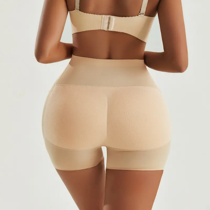 Ladies Hip pads enhancer Padded booty lifting shapewear short for women boxer Tummy Control Body Shaper Mesh