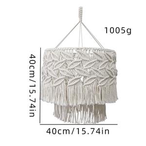 Lámpara de Pared Moderna Hecha a Mano con Cuerdas de Algodón Ecológicas, Decoración del Hogar, Pantalla de Macramé - Product Image 3
