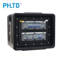 PHLTD boîte de distribution de contrôleur de distributeur de puissance de distribution de puissance de 3 phases de vente chaude pour l'éclairage d'étape