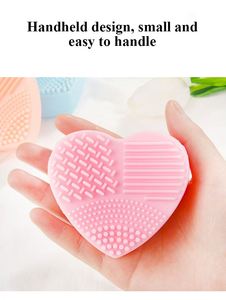 Wholesale Heart-Shaped <b>Silicone</b> Makeup Brush Washing <b>Tool</b> Soft New Washing <b>Tool</b> for Promotional & Business Gifts - Product Image 5