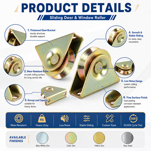 <span class=keywords><strong>Kit</strong></span> de quincaillerie pour roulettes de portail coulissant, roulettes de portail coulissant à rainure en U/V/Y, poulie de <span class=keywords><strong>porte</strong></span> - Product Image 3