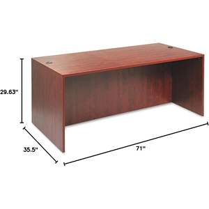 Bureau de réception droit Alera Valencia Series 71'' x 35,5'' x 29,63'' en cerisier moyen - Product Image 5