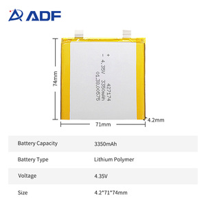 แบตเตอรี่ลิเธียมโพลิเมอร์ 4.35v 427174 ความจุ 3350mah สำหรับแล็ปท็อป - Product Image 4