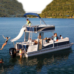 Meilleurs bateaux pontons à deux étages personnalisés pour la <span class=keywords><strong>famille</strong></span>, bateaux de fête, barges à vendre - Product Image 2