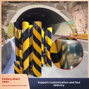 Film réfléchissant double couleur sergé jaune et noir pour marquage <span class=keywords><strong>de</strong></span> façade et garde-corps <span class=keywords><strong>de</strong></span> tunnel, base en aluminium - Product Image 5