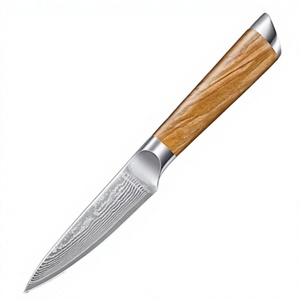 Couteau à éplucher professionnel, lame ondulée en acier inoxydable de 3,5 pouces, manche en bois, écologique, ambidextre, pour une utilisation en cuisine - Product Image 4