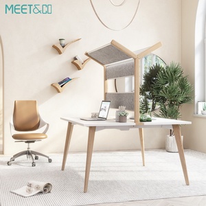 Customized Modern 4-Person Convertible Office Cubicle Extendable Modular Workstation Desk <b>Table</b> Panel Wire Management for Home - Product Image 1
