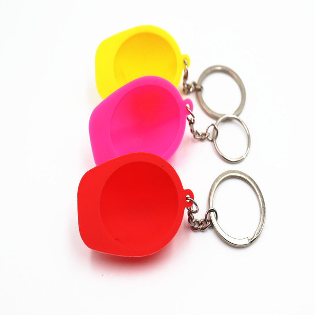 Daily Accessories Promotional Gifts Silicone Keychains 3D Logo Shaped Stainless Steel Fashionable Durable Eco-Friendly