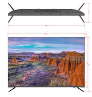 Téléviseur LED 4K UHD sans cadre de haute qualité de 43 pouces, écran fin, 3840*2160, Smart Android 2G 16G, prise en charge de DTV, Air Cast, BT, signal numérique