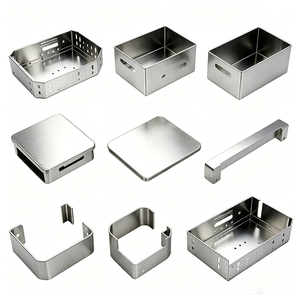 Support de montage de châssis en tôle estampée sur mesure, boîtier de support d'équipement métallique noir thermolaqué, pièces de logement - Product Image 3