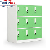 Armoire de rangement de casier en acier coloré en métal de petite taille ensemble d'organisateur de cartable fourni par l'usine pour les étudiants ou l'utilisation de gymnase