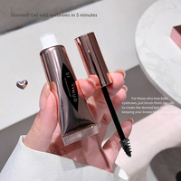 SHAQINUO Gel à sourcils naturel végétalien teinté 3D, séchage rapide, waterproof, longue tenue, résistant à la transpiration, 2-en-1, coiffant et personnalisable