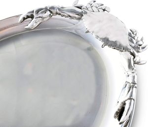 Bandeja de Servicio de Aluminio de Alta Calidad, Diseño Elegante, Superficie Antideslizante, Fácil Manejo, Perfecta para Servir Comida Diariamente en Casa o Cafeterías - Product Image 3