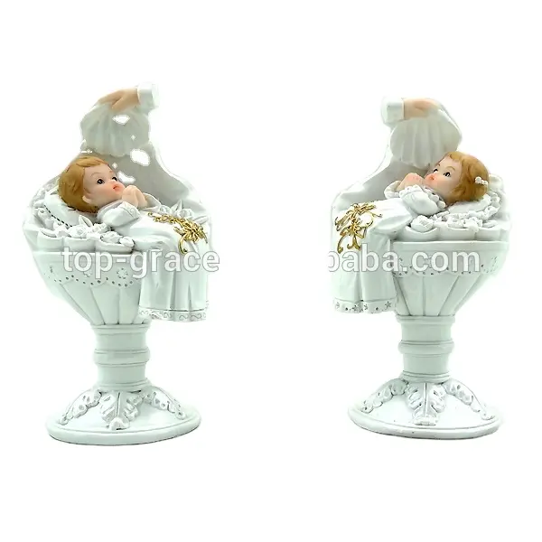 Top Grace Custom first communion souvenir christening resin baptism baby figurine