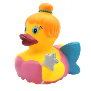 顶级流行定制橡胶鸭美人鱼沐浴鸭聚氯乙烯儿童水淋浴鸭