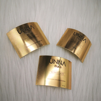 Offre Spéciale conceptions personnalisées en aluminium en relief logo autocollant de transfert autocollant en métal bouteille de parfum étiquette d'emballage