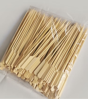Brochettes de barbecue plates en bambou Teppo jetables, écologiques, portables, à long manche, résistantes à la chaleur, de qualité supérieure, à prix abordable, en vrac
