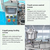Machine automatique de remplissage et de bouchage pour sachets souples préformés à bec verseur pour liquides