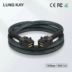 Cable Mini SAS HD SFF-8643 a SFF-8643 de 12 Gbps, Cable de Datos de Alta Densidad SAS 3.0 para Servidores de Almacenamiento Empresarial y Tarjetas RAID - Product Image 1