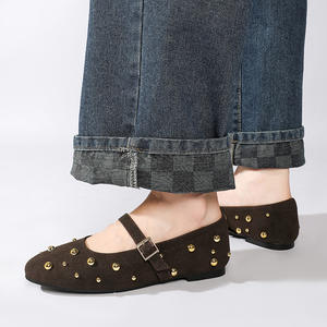 Women Round Toe Flats <b>Shoes</b> <b>Ballet</b> Flats Dressy Comfortable <b>White</b> Green Flats for Women - Product Image 5