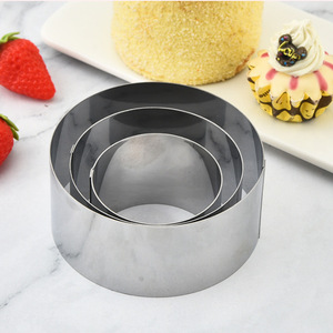 Moule à <span class=keywords><strong>mousse</strong></span> de fromage sans soudure en acier inoxydable 304 L&B Model LB232, résistant au lave-vaisselle, sûr pour les aliments, outils de cuisson durables, vente en gros - Product Image 2