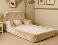 Nuevo Sofá Cama Infantil con Funda Lavable y Agradable al Tacto, Espuma Certificada Certipur-US, Sofá Cama para Dormitorio o Habitación Infantil