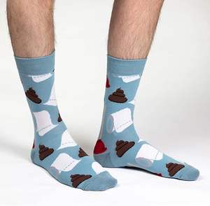 Chaussettes d'humour décontractées de <span class=keywords><strong>plombier</strong></span>-Chaussettes d'équipage de nouveauté de merde et d'outils pour les infirmières d'entretien GI | quantité minimale de commande personnalisable de 200 paires - Product Image 3