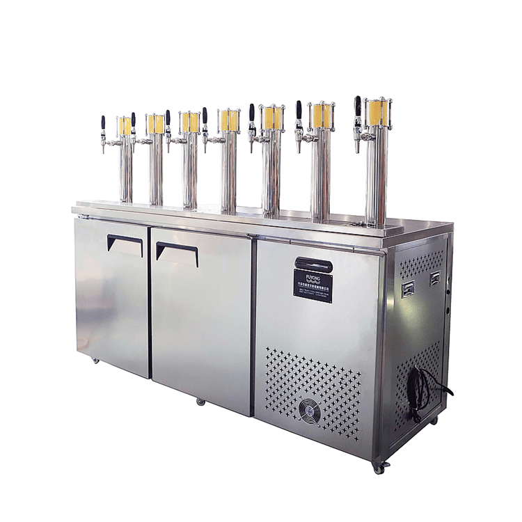 FUYONGカスタム空冷および水冷機ビールクーラーケゲレータードラフトビールディスペンサー