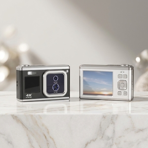 Dual Screen Kids Camera 4K Video, 2.88" 16X AF Type-C Portable Gift for Teens Students DC50-1 4K Dual Screen Display Offers - Product Image 1