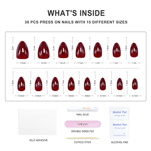 Nailway Moyen Amande Brillant Métallique Brillant <span class=keywords><strong>Faux</strong></span> Ongles Glacé <span class=keywords><strong>Faux</strong></span> Ongles Chrome Gel Press On Nails - Product Image 4