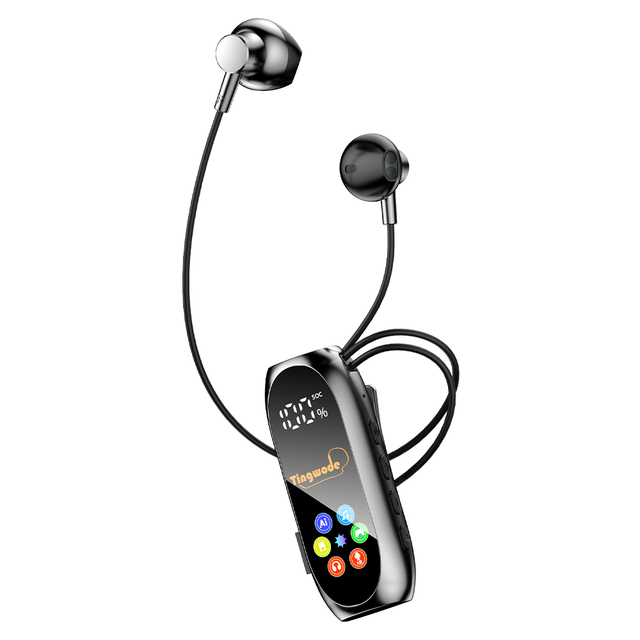 Wholesale Elastic Neck Hanging Earphones IPX5 Waterproof Sweatproof HD Call Noise Isolation Outdoor Fitness Headset