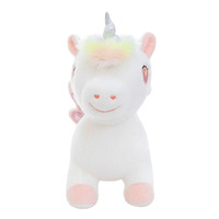 Peluche licorne ange de dessin animé, cadeau de prix pour la fête des enfants, poupée cheval, poupée licorne arc-en-ciel