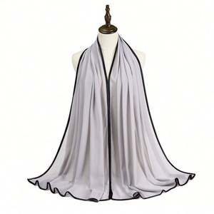 Écharpe en mousseline de soie douce et élégante pour femmes, hijab musulman islamique Abaya - Toutes les tailles disponibles, toutes les saisons - Product Image 6