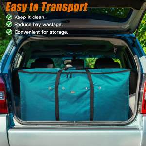 Sac de stockage pour balles de foin, échantillon gratuit, résistant, 1200D, résistant, pour l'alimentation des chèvres et des chevaux, tissu imperméable, sac en nylon pour balles de foin, chèvre - Product Image 6