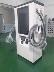 Système de recharge rapide pour VE certifié CE, double borne de charge 180 kW, compatible UE, avec lecteur de carte de paiement UE - Product Image 4