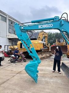 Excavadoras pequeñas usadas Miniexcavadora excavadora Kobelco SK60 6Ton 7Ton 5Ton Excavadora de segunda mano Pintura original Kobelco a la venta - Product Image 6