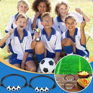 10 unids/bolsa deportes fiesta encanto fútbol pulsera capitán fútbol pulseras inspiradoras pulseras deporte regalo - Product Image 4