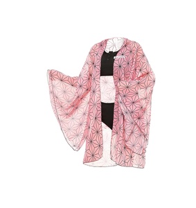 Costume <span class=keywords><strong>Cosplay</strong></span> Demon Slayer, Set 3 Pezzi Kimetsu No <span class=keywords><strong>Yaiba</strong></span>, Bikini da Spiaggia, Costume da Bagno con Copricostume in Chiffon Trasparente, Cardigan, Costumi Anime - Product Image 3