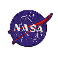 Patch brodé 3D thermocollant motif NASA, décoration en dentelle, formes rectangulaires/rondes pour chapeaux, toile, résine, plastique