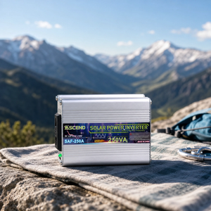 ASCEND Güneş Enerjisi İnvertörü 120W Modifiye Sinüs Dalgası 12V <span class=keywords><strong>DC</strong></span>'den 220V/230V AC'ye Araç İnvertörü Çoklu Koruma Özellikli SAF-250A - Product Image 1
