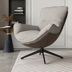 Échantillon gratuit de chaises simples meubles de salon canapé relaxant chaise en cuir <span class=keywords><strong>tissu</strong></span> pied de poule <span class=keywords><strong>fauteuil</strong></span> paresseux - Product Image 2
